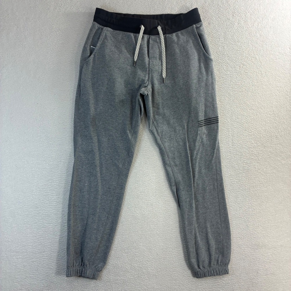 Vuori Laguna Lounge Joggers Womens S Gray Yoga Stretch Cotton Athleisure VW347